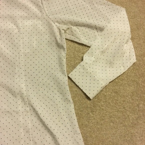 Pendleton Long Sleeve Front Button Shirt White Polka Dots Womens Size 16 - Picture 12 of 12